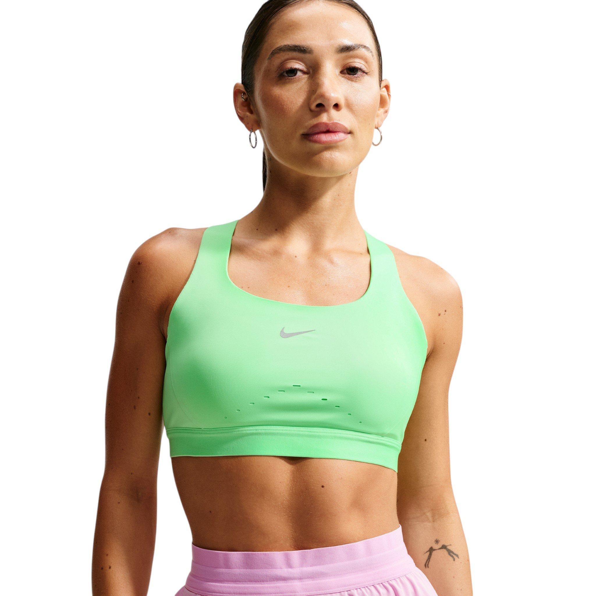 Nike Women's Swift High-Support Lightly Lined Sports Bra - Green - GREEN